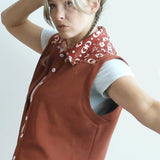 Kickys Button-Up Tank (Chocolate) Drop 002