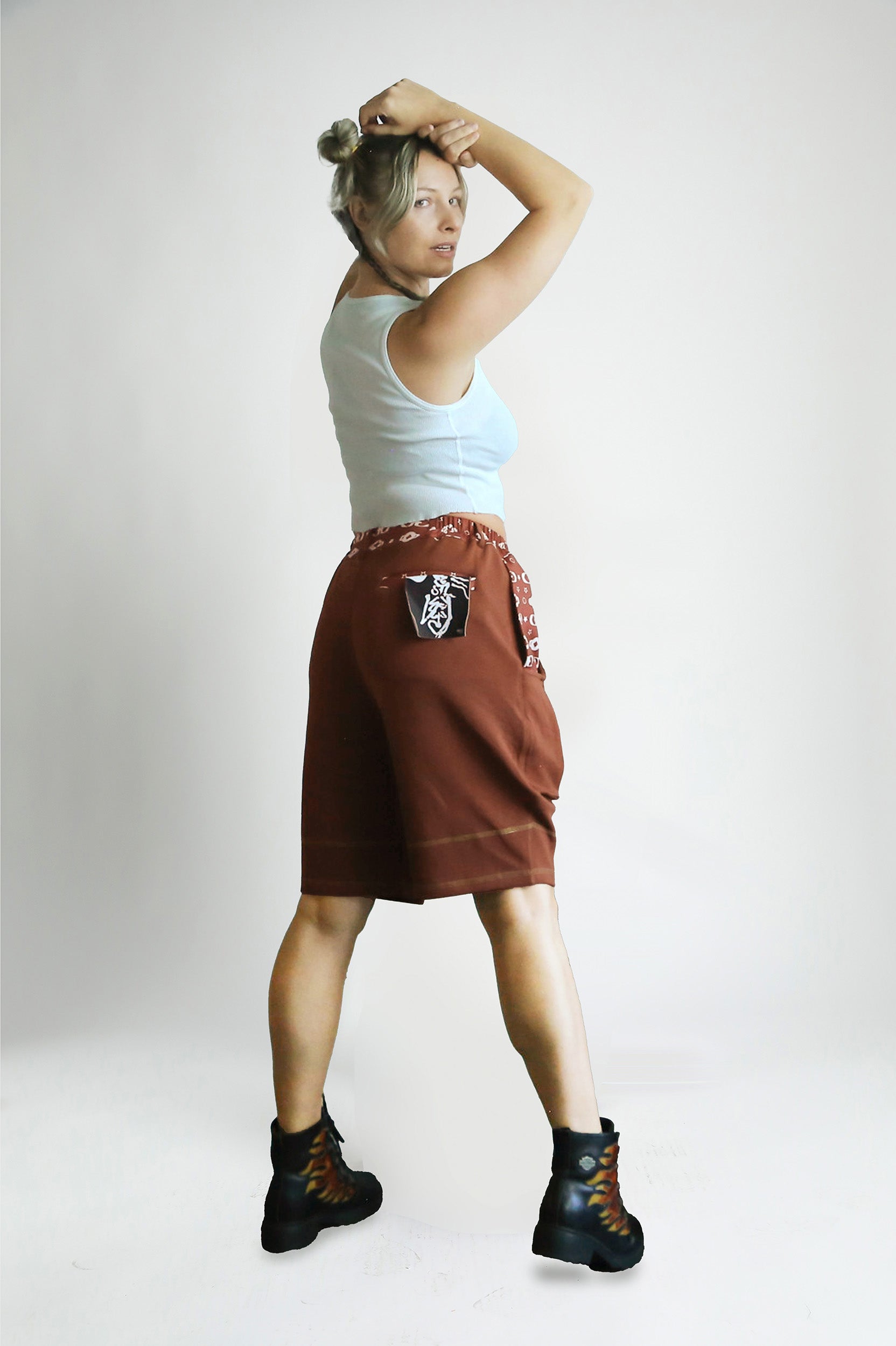 Street Stains Kickys Cargo Shorts in Chocolate Brown – Limited Drop